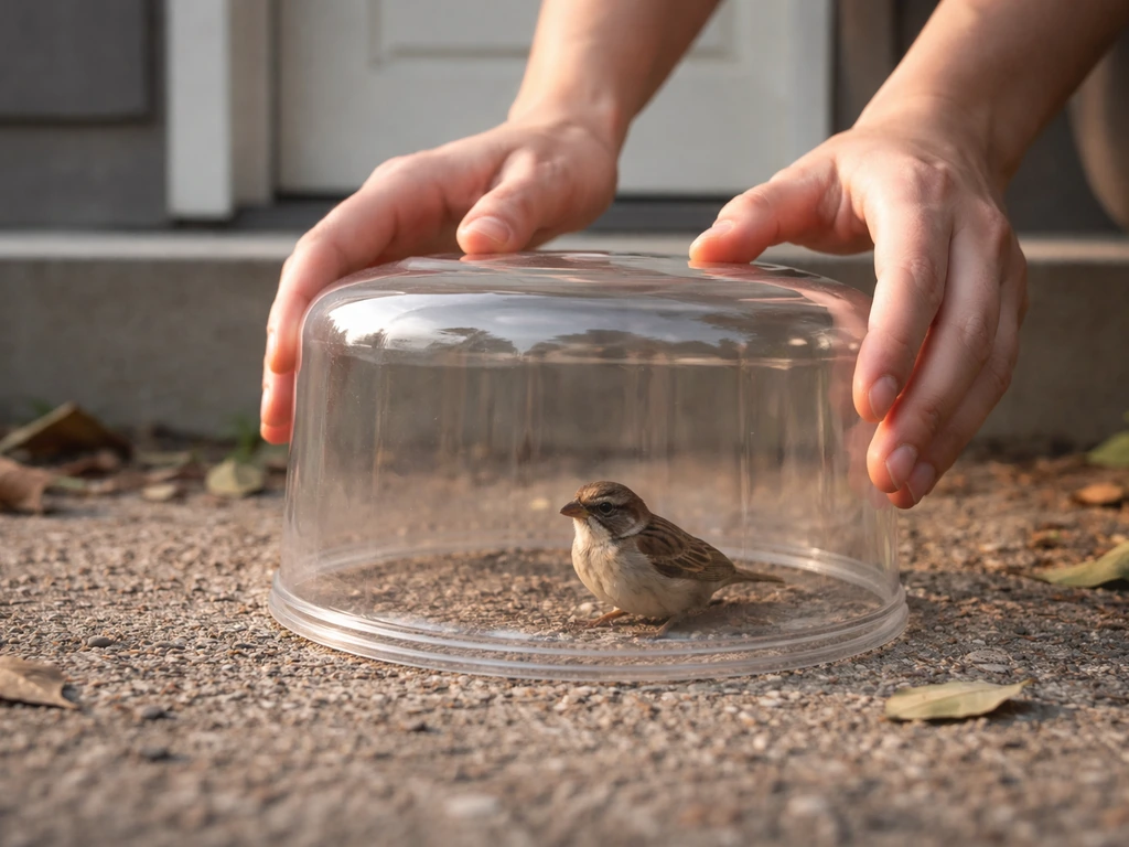 How to Catch a Bird With a Bottle Safely and Humanely